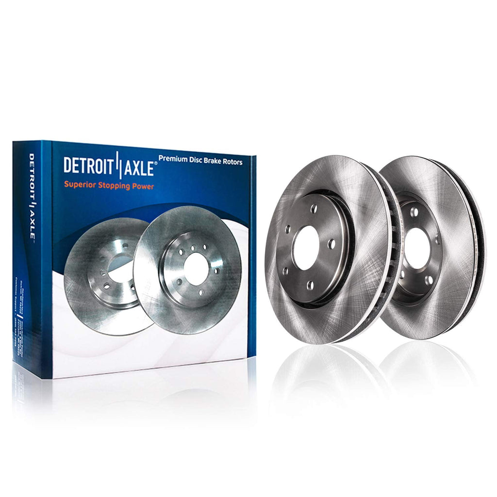 Detroit Axle - Front Brake Kit for 2004-2013 Mazda 3, 2006-2015 Mazda 5, 2005 2007 2008 2009 2010 2011 2012 2014 Brake Rotors Ceramic Pads Replacement: 11.81 inch Rotors
