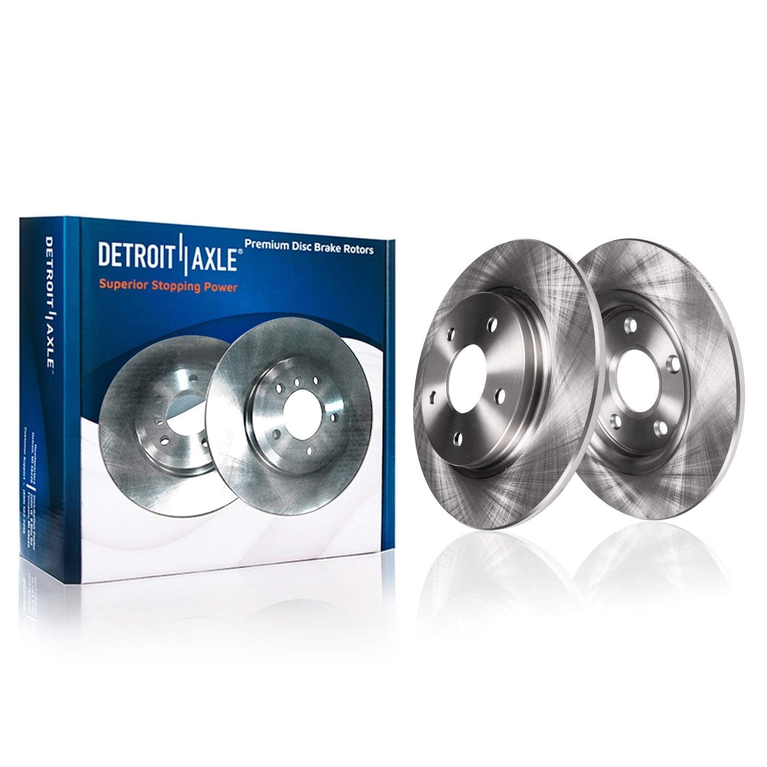 Detroit Axle - REAR Brake Kit for 2008-2017 Honda Accord 2009-2014 Acura TSX Disc Brake Rotors Ceramic Brakes Pads 2010 2011 2012 2013 Replacement: 11.10 inch Rotor