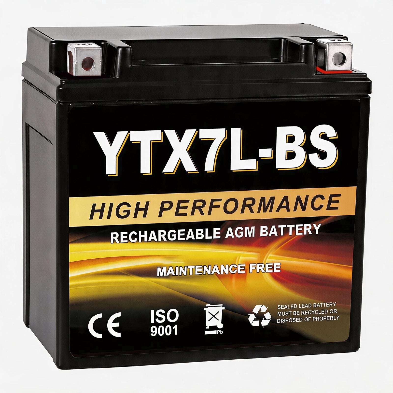 Anlibatt YTX14-BS Motorcycle Battery 12V 12Ah 200CCA Rechargeable Sealed Batteries Powersport Replacement for ATV, Scooter, Jet ski, Dirt Bike