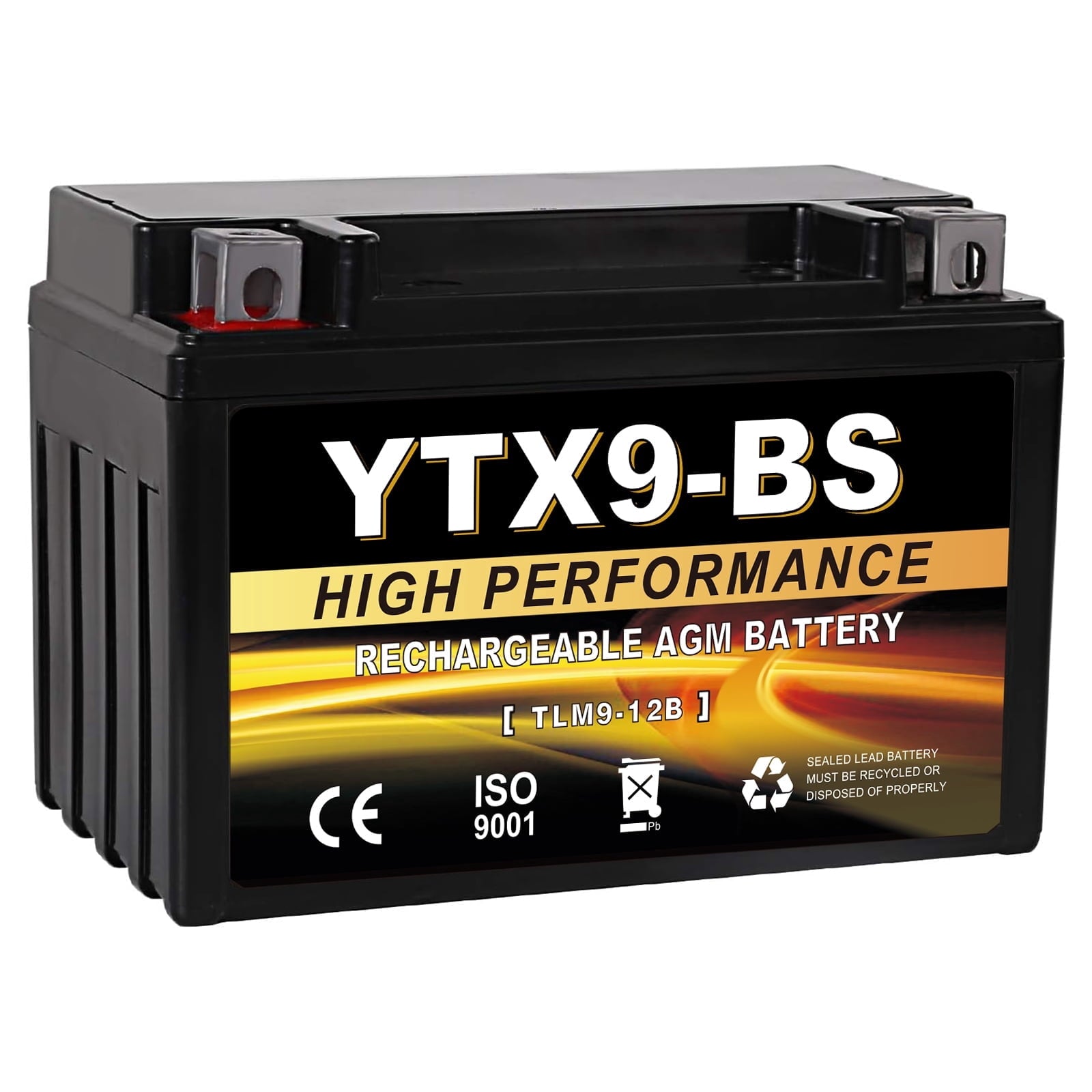 Anlibatt YTX14-BS Motorcycle Battery 12V 12Ah 200CCA Rechargeable Sealed Batteries Powersport Replacement for ATV, Scooter, Jet ski, Dirt Bike